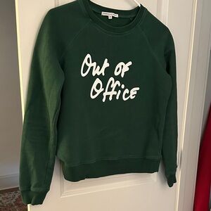 Rebecca Minkoff “Out of Office” Sweatshirt Green XS